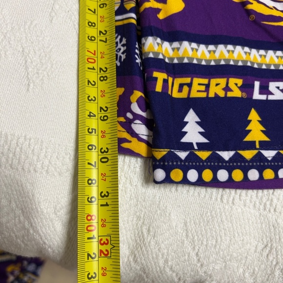 LSU Tigers Men's Medium Winter Holiday Pajama Bottoms Fandom Christmas - Picture 9 of 9